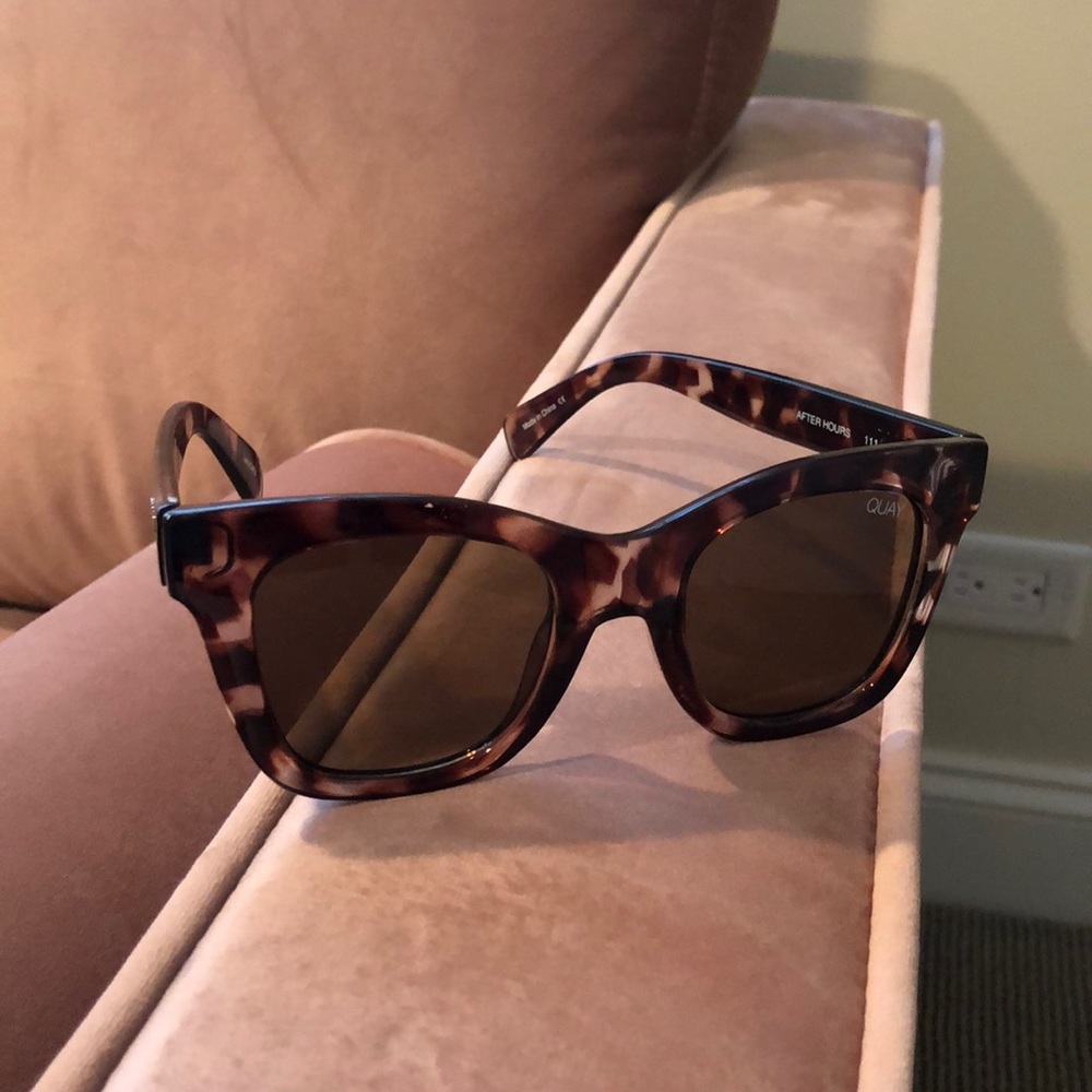 Quay After Hours 50mm Square Sunglasses